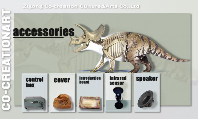 3 Meters Customized Robotic Life Size Animatronic Dinosaurs For Amusement Park 1