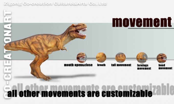 3 Meters Customized Robotic Life Size Animatronic Dinosaurs For Amusement Park 2