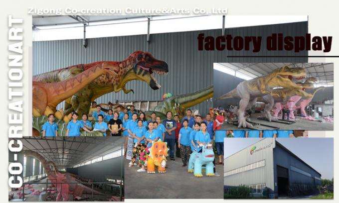 3 Meters Customized Robotic Life Size Animatronic Dinosaurs For Amusement Park 4