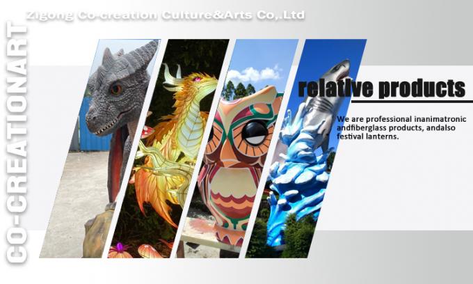 3 Meters Customized Robotic Life Size Animatronic Dinosaurs For Amusement Park 8
