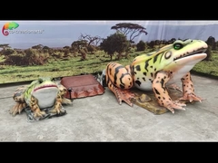 Landscape Decoration Realistic Animatronic Animals Life Size Frog Water Resisting