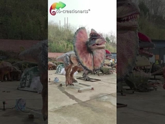 Dilophosaurus Animatronic Factory Life Size Amusement Park Animatonic Dinosaur Dilophosaurus