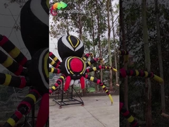 Botanical Garden Giant Animatronic Spider With Web Life Size Alive Sound