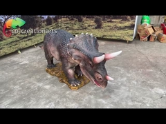 Waterproof Animatronic Triceratops Life Size Animatronic Dinosaur For Amusement Park