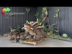 Life Size Animatronic Ankylosaurus Simulation Dinosaurs For Jurassic Attraction