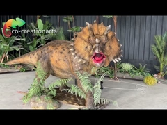 Simulation Life Size Animatronic Triceratops For Jurassic Park