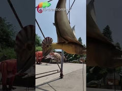Outdoor Exhibition Life Size Animatronic Dinosaurs Pterosaur Waterproofing