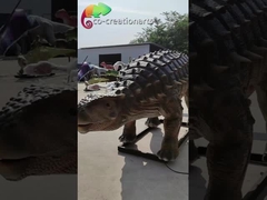 CE 5M Animatronic Ankylosaurus Artificial Dinosaur For Shopping Mall Exhibition