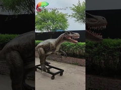 4Meters Life Size Animatronic Dinosaurs Sunproof Allosaurus Model For Exhibition