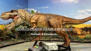 Ultra Realistic Animatronic T Rex for Theme Parks
