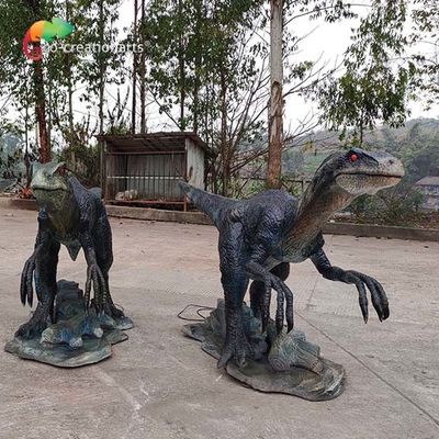 Realistic Animatronic Dinosaurs Animatronic Velociraptor Jurassic World Exhibition