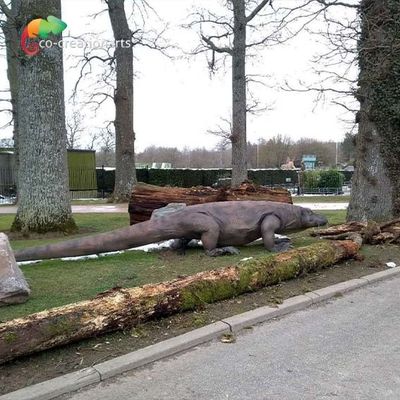 Realistic Animatronic Komodo Dragon With Dynamic Motion & Natural Habitat Detailing