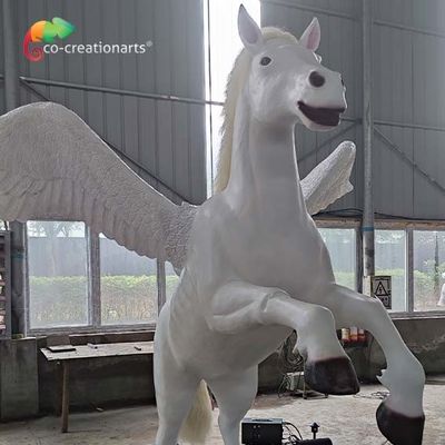 Good price CE Weather Proof Simulation Realistic Animatronic Animals Pegasus Fun Park Animals online
