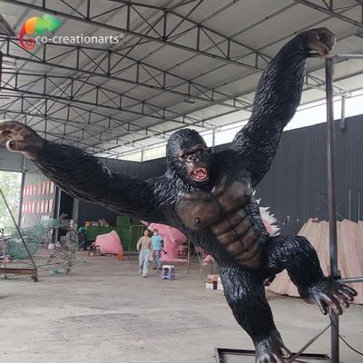 Good price Customizable Moveable Animatronic Gorilla For Theme Park Remote Control online