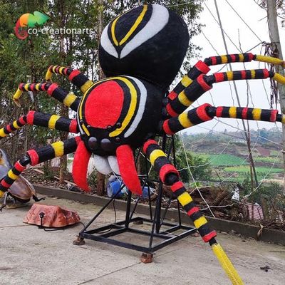 Good price Botanical Garden Giant Animatronic Spider With Web Life Size Alive Sound online