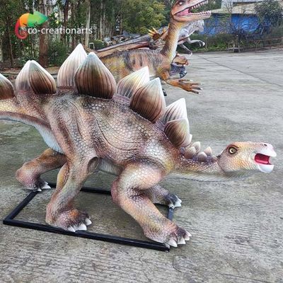 Water Proof Replica Fiberglass Animatronic Animatronic Stegosaurus Statue