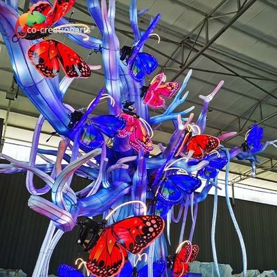 Good price Customized Outdoor Decoration Christmas Lantern Tree Chinese Lantern Butterfly online