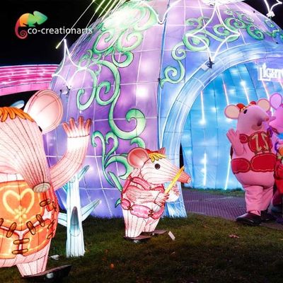 Buy LED Light 2m Length Ourdoor Chinese Festival Lanterns For Christmas Show online manufacture