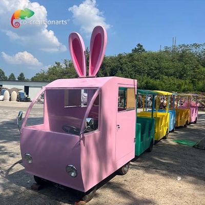 Kids Play Equipment Amusement Park Trackless Train Car weather resistance