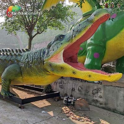 Good price Zoo Exhibition Realistic Animatronic Animals Life Size Crocodile Waterproof online