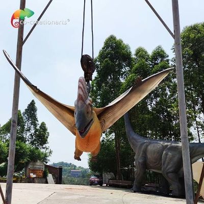 Outdoor Exhibition Life Size Animatronic Dinosaurs Pterosaur Waterproofing
