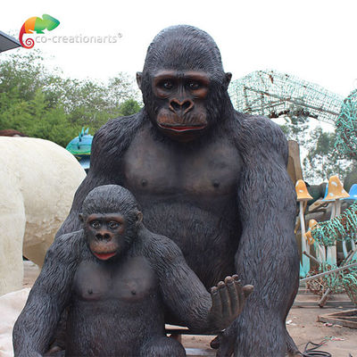 2 Meters Height Fiberglass Animatronic Orangutan Iso Ce Certificate