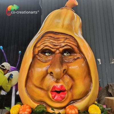 Good price 0.8 Meters Height Animatronic Pumpkin Head Face Detachable For Amusement Park online