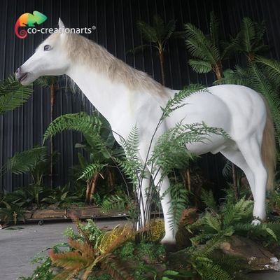 Good price Simulated White Animatronic Horse For Amusement Park Exhibition online