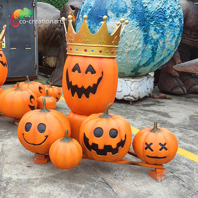 Buy High Performance Fiberglass Animatronic Weatherproof Pumpkin Decoration Halloween Festival online manufacture