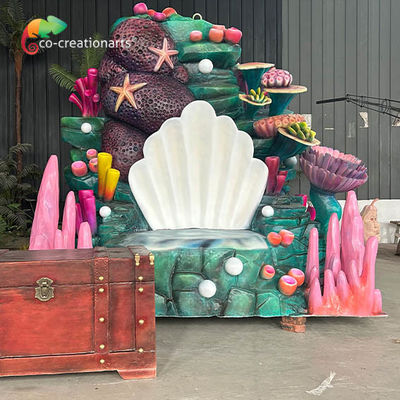 Buy Customized Fiberglass Animatronic Artificial Throne Ocean Decoration For Seaworld online manufacture