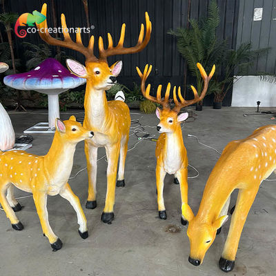 Buy Weatherproof Fiberglass Animatronic Deer Realistic Color Customizable online manufacture