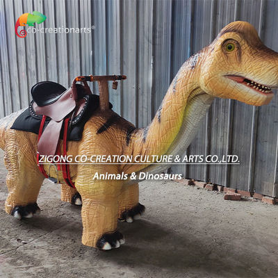 Animatronic Walking Brachiosaurus Simulation Walking Dinosaurs Tots Riding In Playground