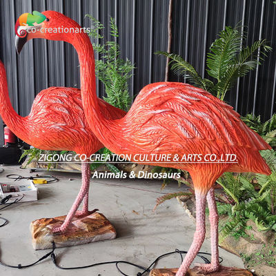 Good price Animatronic Life Size Flamingo Simulation Animals For Theme Park Decoration online