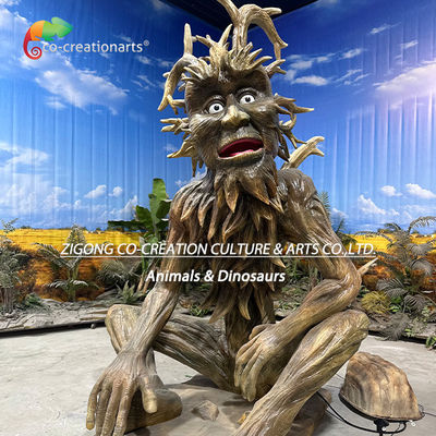 Giant Animatronic Talking Tree Man Humanic Talking Tree For Theme Park Decoration