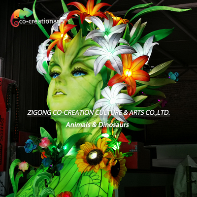 Enchanted Illuminated Flower Fairy Sculpture With Crystal Energy Legs | Botanical Fantasy Light Art