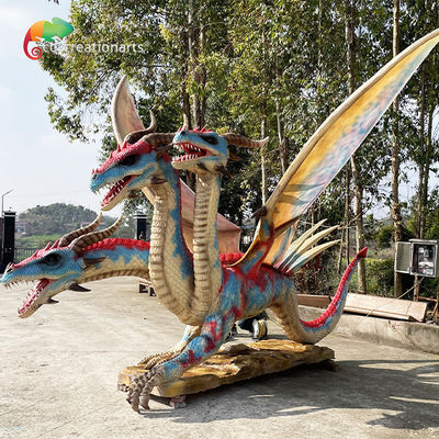 Artificial Animatronic Dragons For Theme Park Decoration