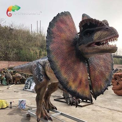 Good price Dilophosaurus Animatronic Factory Life Size Amusement Park Animatonic Dinosaur Dilophosaurus online