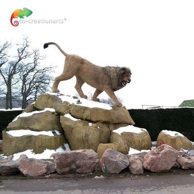 Good price Artificial Animals Safari Realistic Animatronic Lion For Zoo Park 110V 220V online