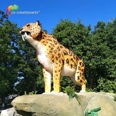 Good price Sun Proof Realistic Animal Animatronics Sabre Wulf For Safari Park online