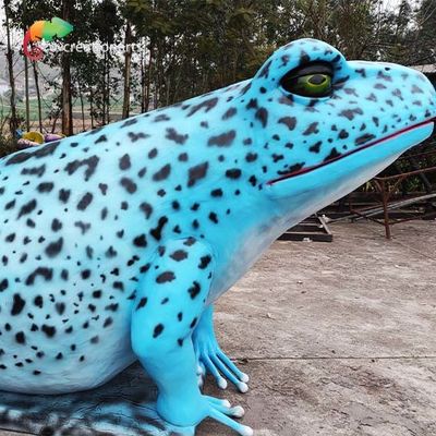 Good price Giant Robotic Realistic Animatronic Animals Blue Realistic Fake Frog 50hz 60hz online