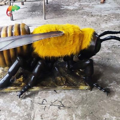 Botanical Garden Small Size Animatronic Bee Robotic Insects Customized