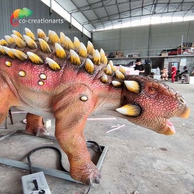 Good price 6m Life Size Animatronic Sunproof Lighting Ankylosaurus Dinosaur Model For Outdoor Exhibition online