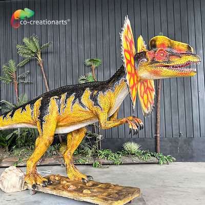 Good price Simulation Dinosaur Water Spray Animatronic Dilophosaurus For Jurassic Them Park Decoration online