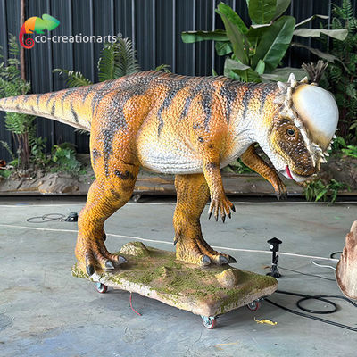 Good price Life Size Animatronic Dinosaur Simulated Pachycephalosaur Battel For Jurassic Theme Attraction online