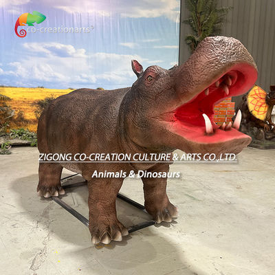 Good price Realistic Animatronic Animals Simulated Hippo For Zoo Park Decoration online