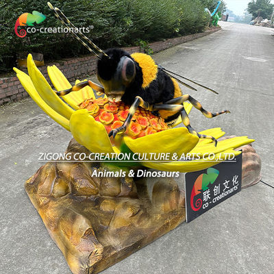 Good price Animatronic Insects Customized Animatronic Bee With Flower For Theme Park Decoration online