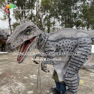 Wearable Velociraptor Animatronic Dinosaur Costume: Lifelike Performance Attraction For Interactive Exhibitions