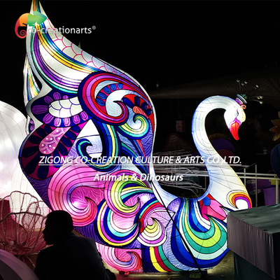 Good price Swan Decorative Chinese Festival Lanterns Lighting With Led Light Source Festival Of Lights online