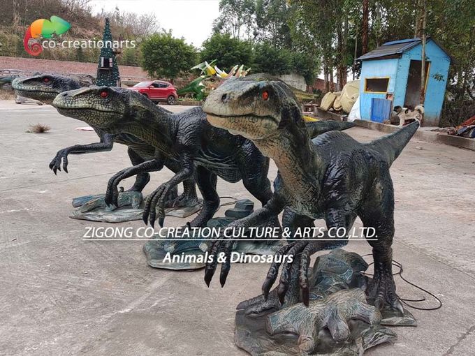 3 Meters Customized Robotic Life Size Animatronic Dinosaurs For Amusement Park 0